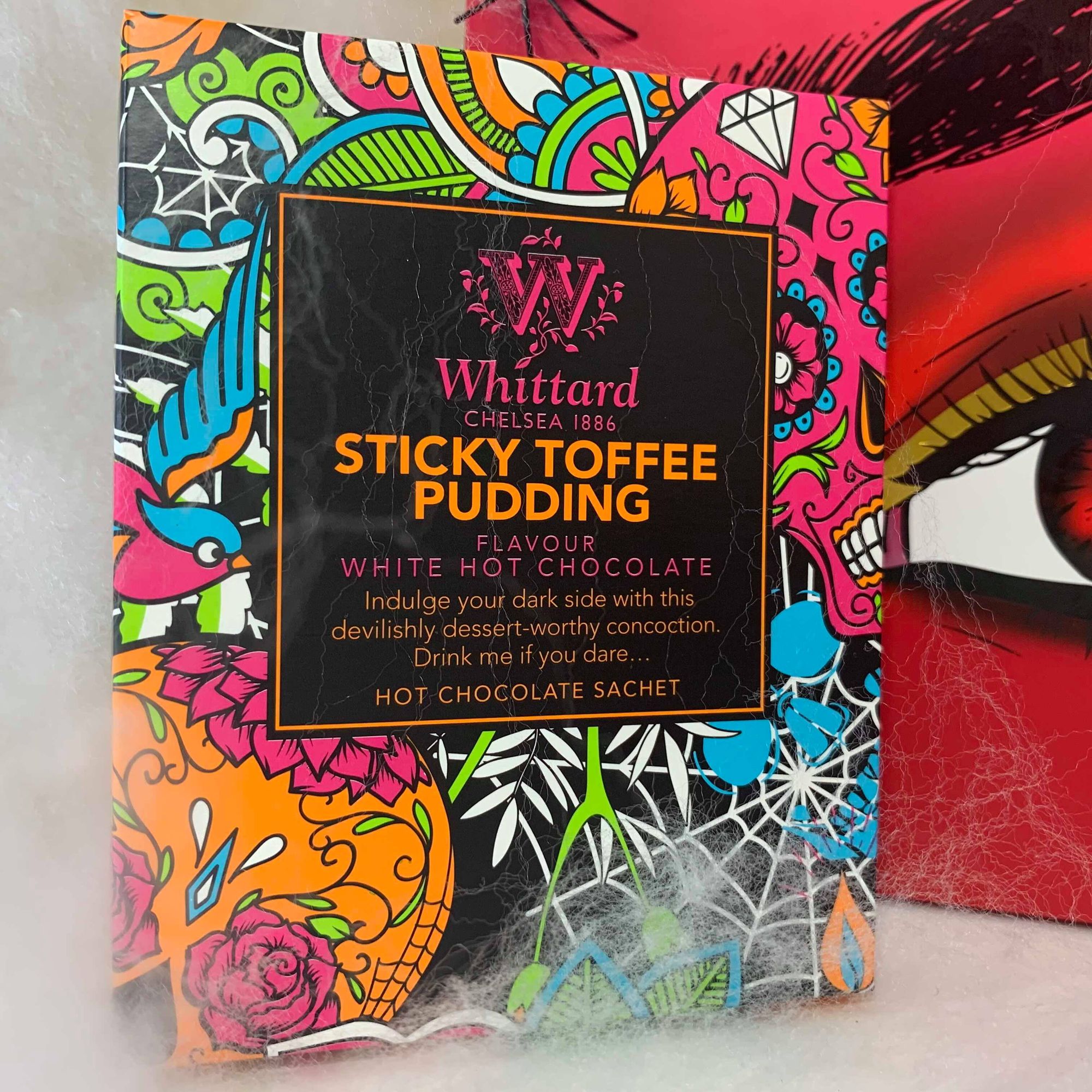 Whittard of Chelsea Sticky Toffee Pudding White Hot Chocolate - Glossybox Halloween Devil Edit October 2019 - Miss Boux