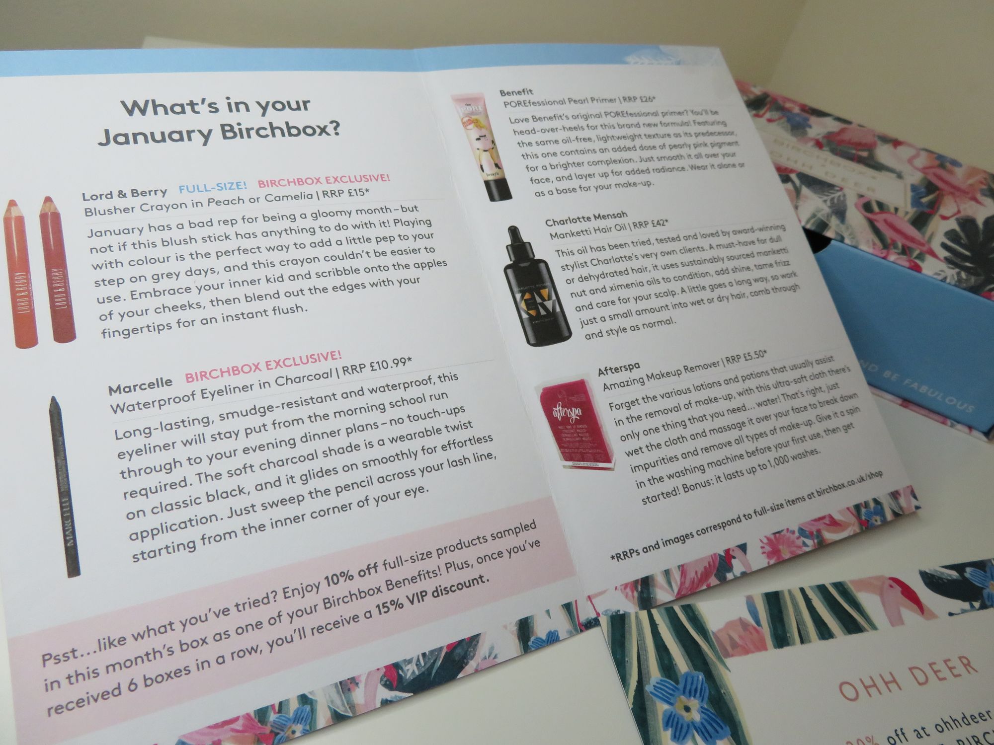 Birchbox Review January 2018 - Miss Boux