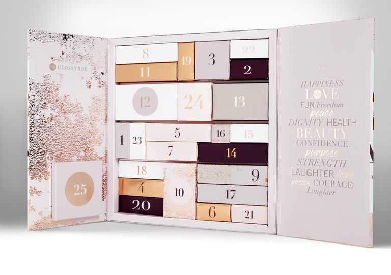 Glossybox beauty advent calendar 2018 - Miss Boux