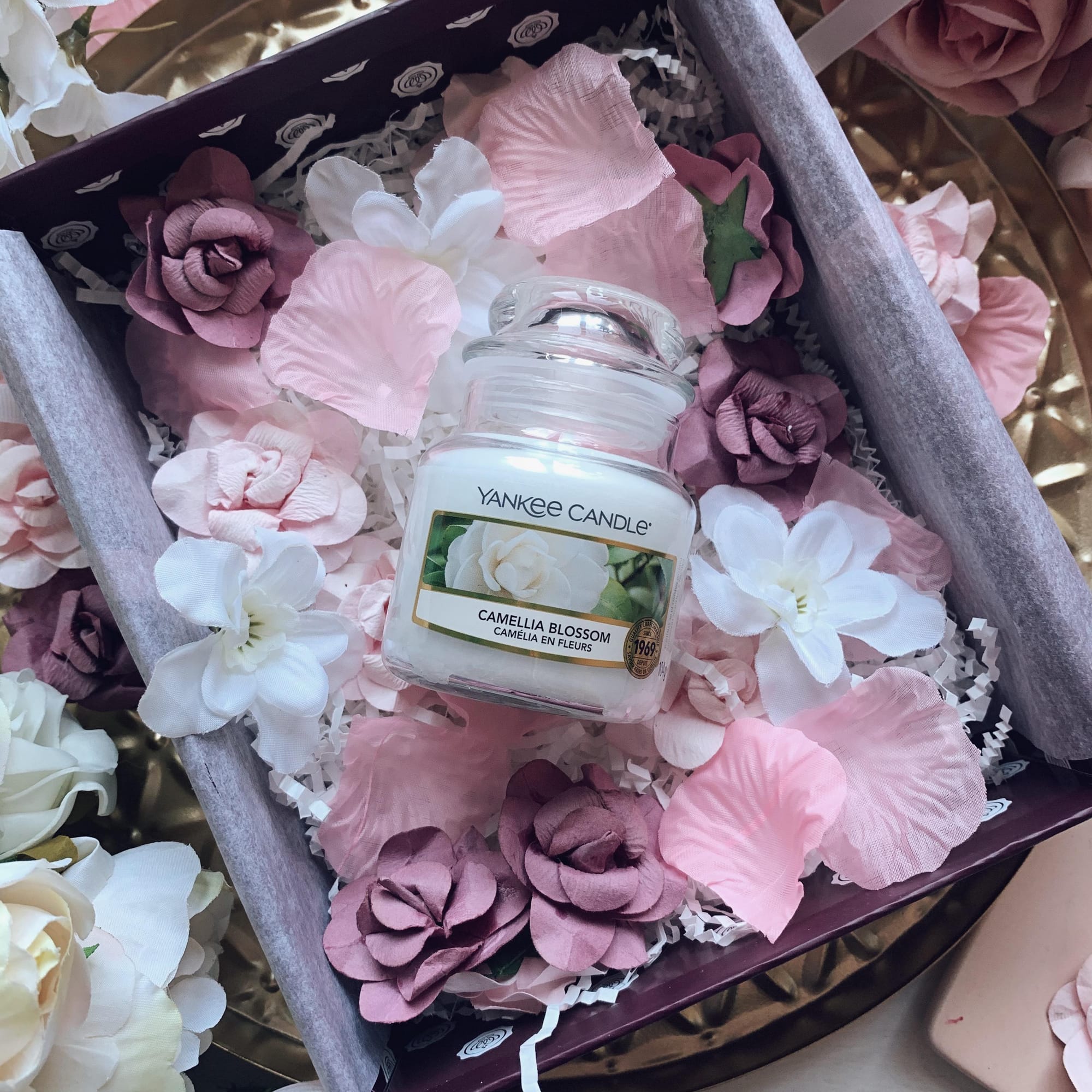 Yankee Candle Small Jar Candle Camellia Blossom - Only For You - Limited Edition Mother's Day Glossybox 2020 Review - Miss Boux