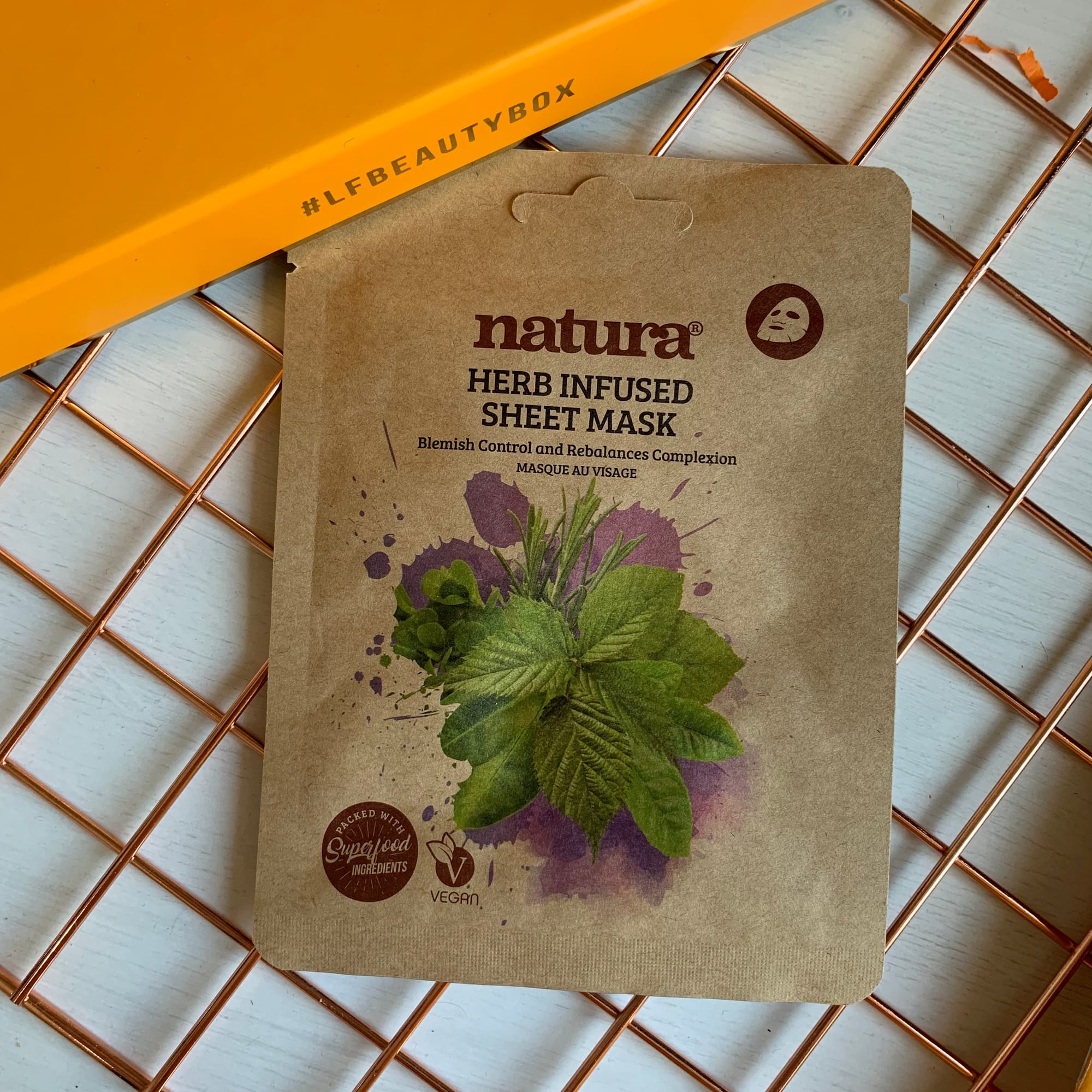 Natura Herb Infused Sheet Mask - Look Fantastic Beauty Box Review - August 2019 - Miss Boux