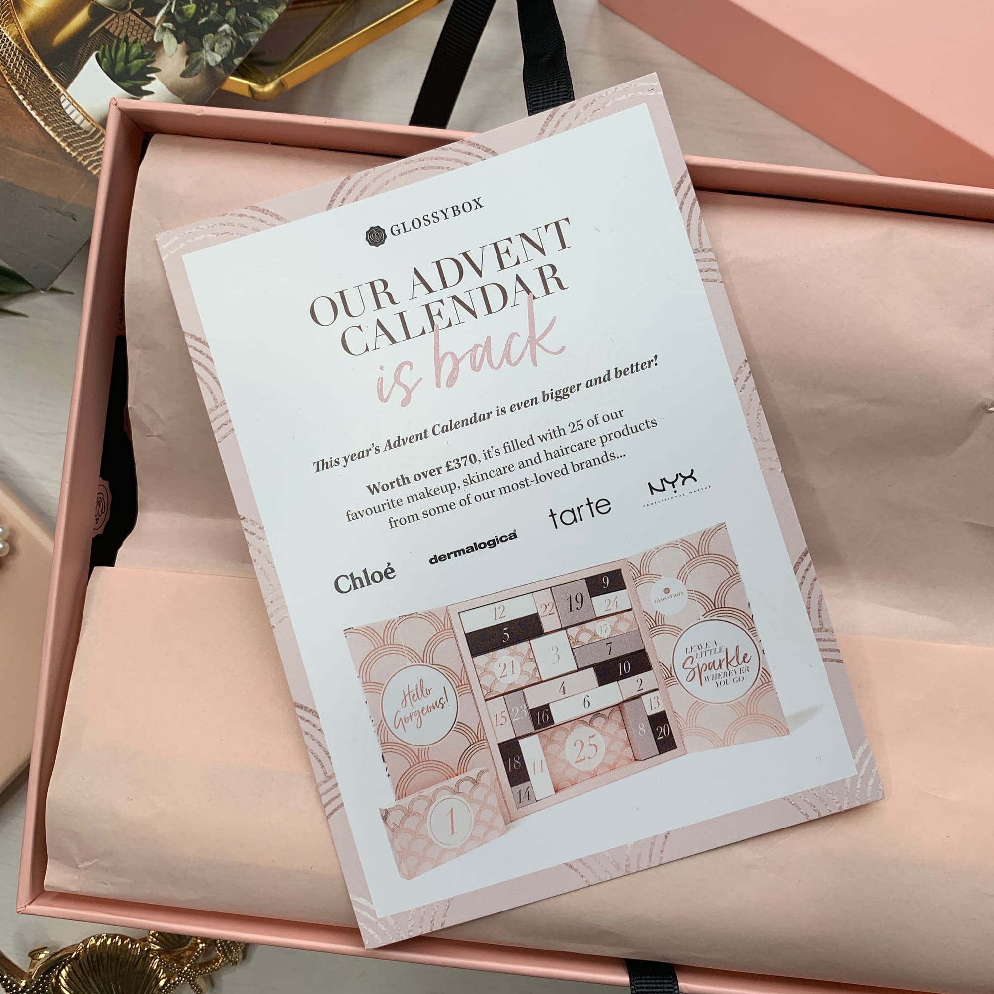Glossybox Advent Calendar Reminder  - Glossybox September 2019 Delicious Beauty - Miss Boux
