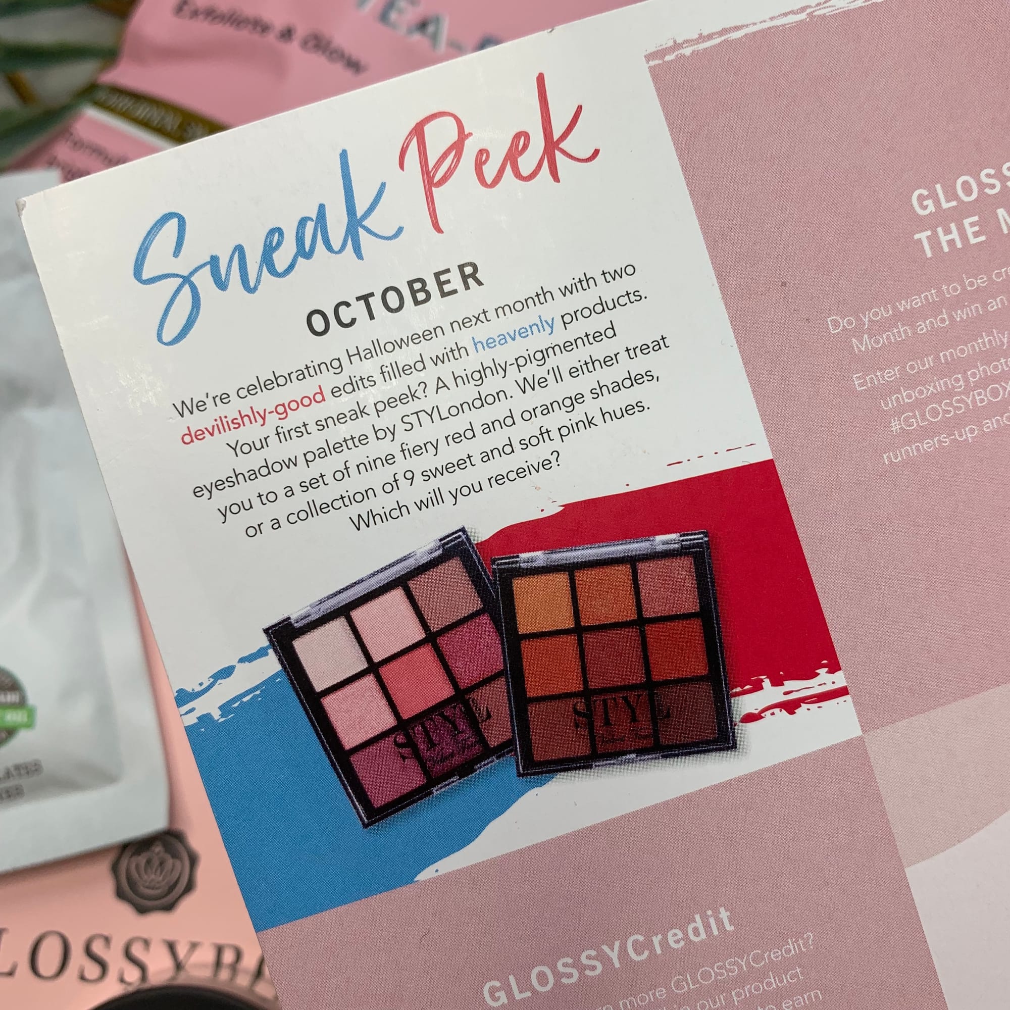 Sneak Peek into October Glossybox  - Glossybox September 2019 Delicious Beauty - Miss Boux